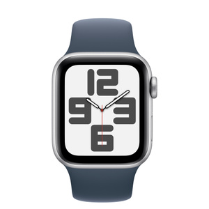 Apple Watch SE（GPS + Cellularモデル）- 40mmシルバーアルミニウムケースとM/Lストームブルースポーツバンド  [整備済製品] - Apple（日本）