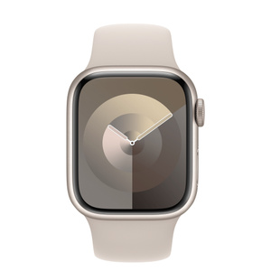 Apple Watch Series 9（GPS）- 41mmスターライトアルミニウムケースとS/Mスターライトスポーツバンド [整備済製品] -  Apple（日本）