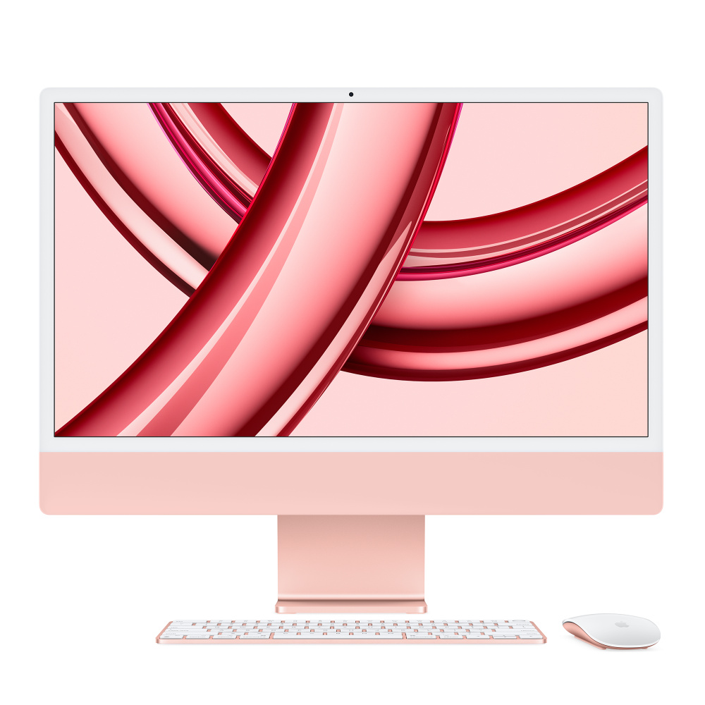 Refurbished 24-inch iMac Apple M3 Chip with 8-Core CPU and 10-Core GPU -  Pink