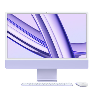 Refurbished 24-inch iMac Apple M3 Chip with 8-Core CPU and 10-Core GPU -  Purple